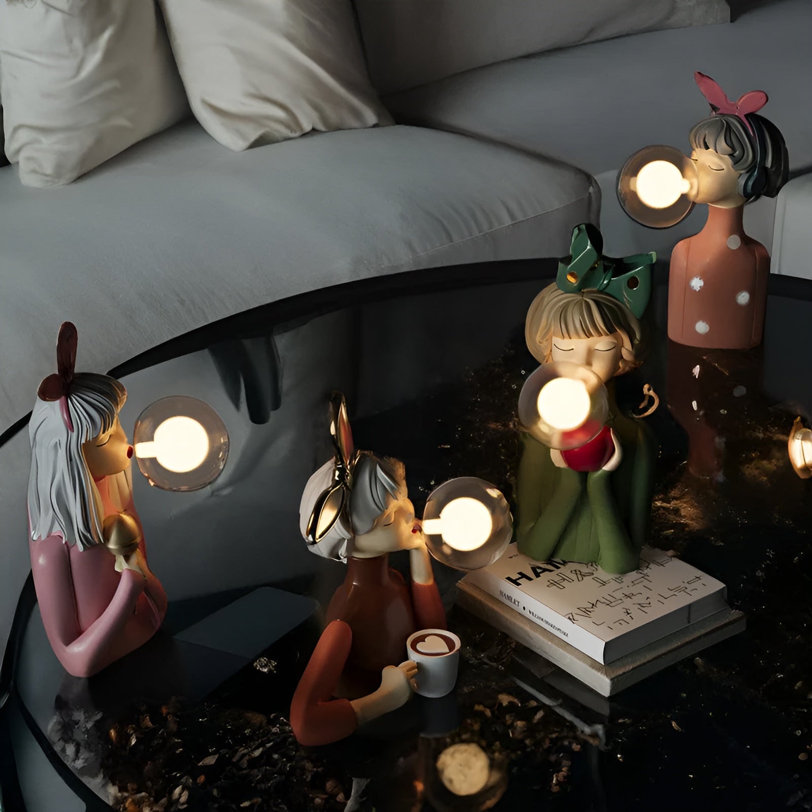BubbleGlam | Decorative Lamp with Adjustable Brightness | Unique Bubble Design for Elegant Interiors 7