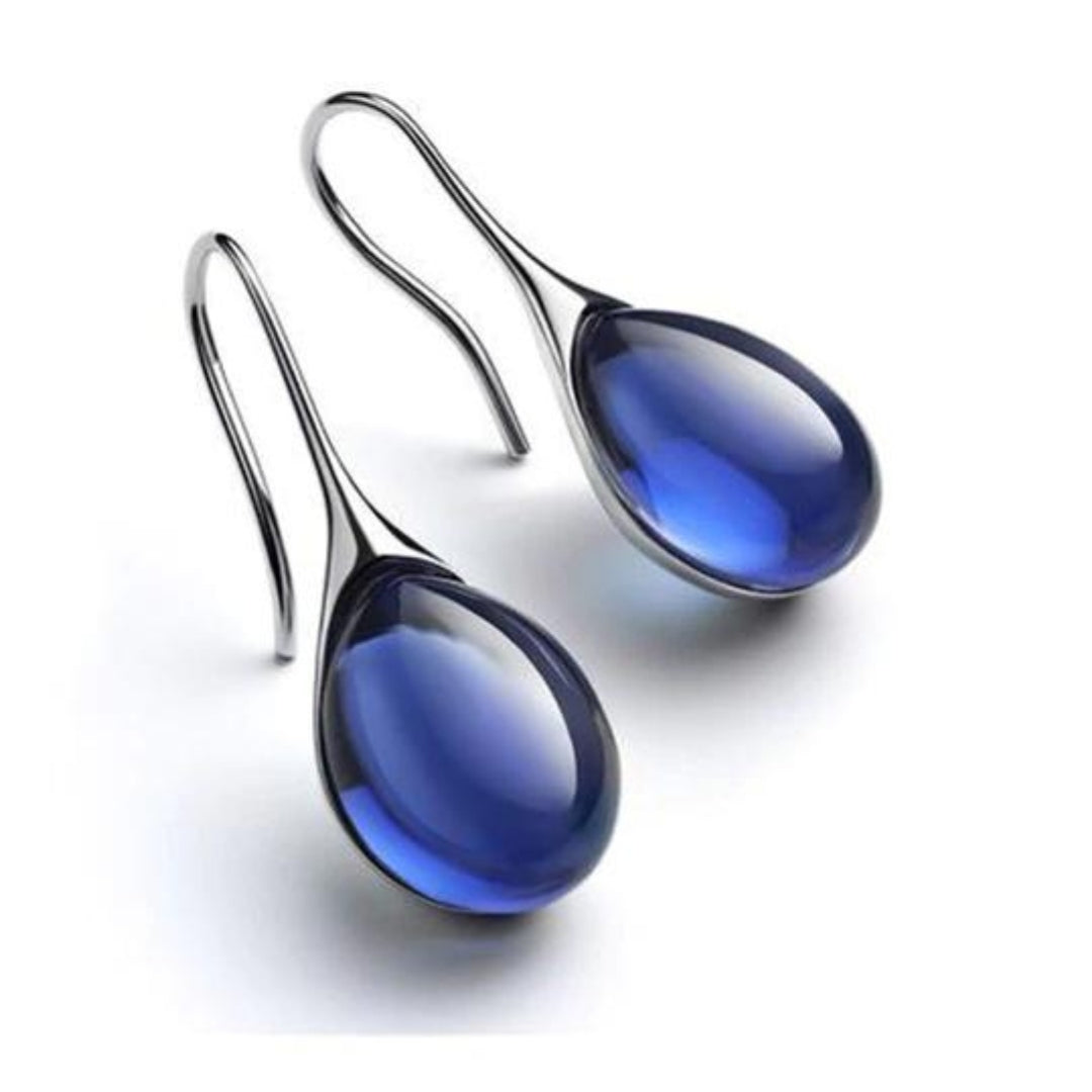 Celestina Crystal Drop Earrings - Trendy Gold and Silver Sparkle