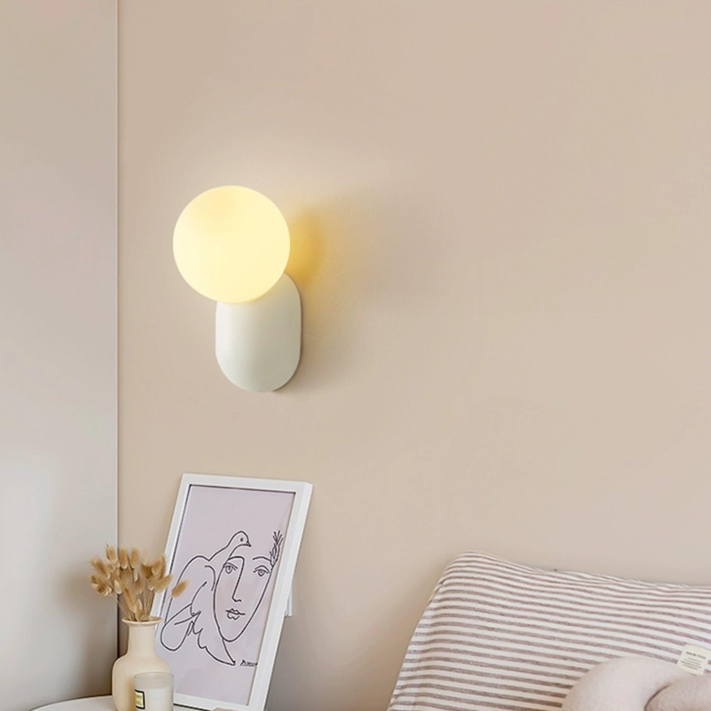 ChicGlow Resin Wall Lamp - Elegant LED Sconce
