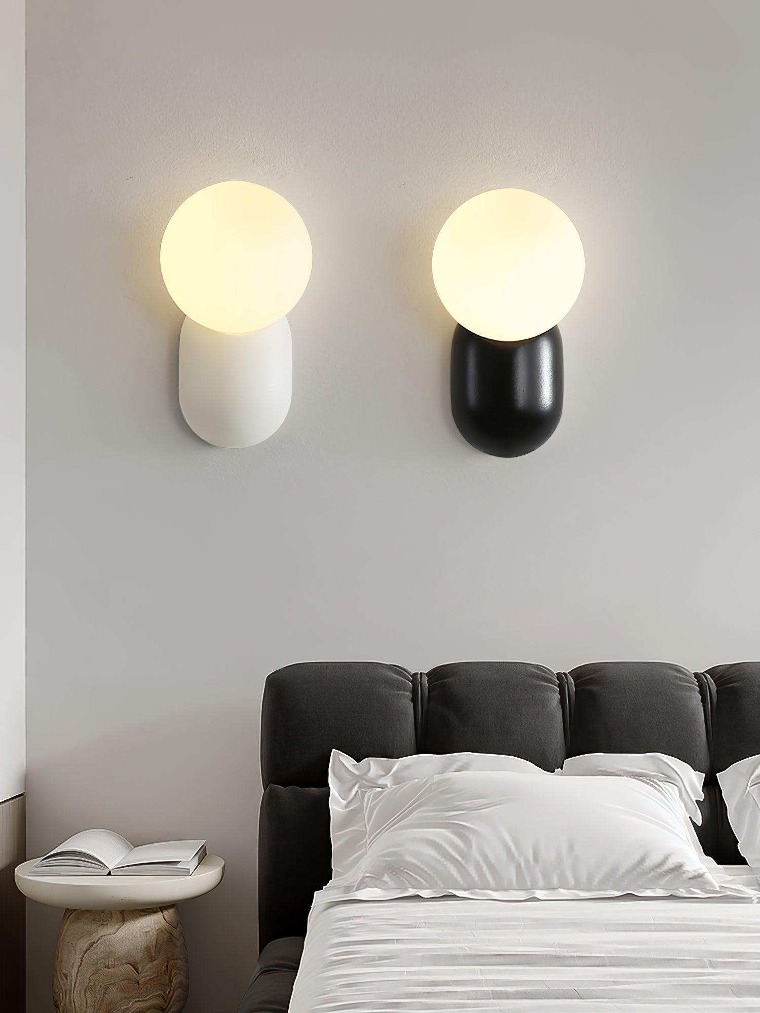 ChicGlow Resin Wall Lamp - Elegant LED Sconce