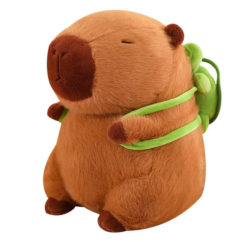 TurtleBuddy - Cute Capybara Plush with Turtle Backpack