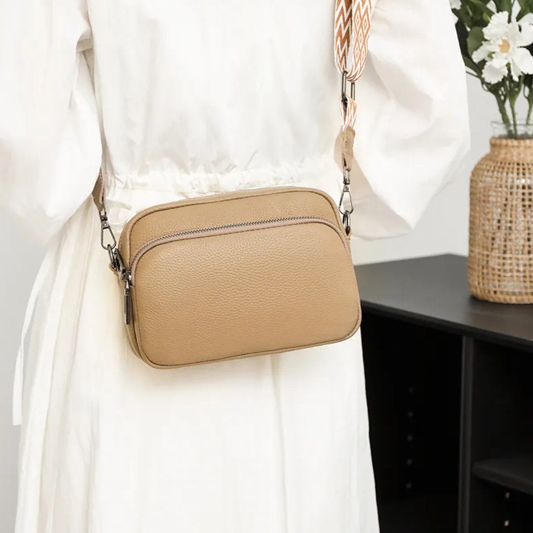 Carrie - Modern Leather Messenger Bag