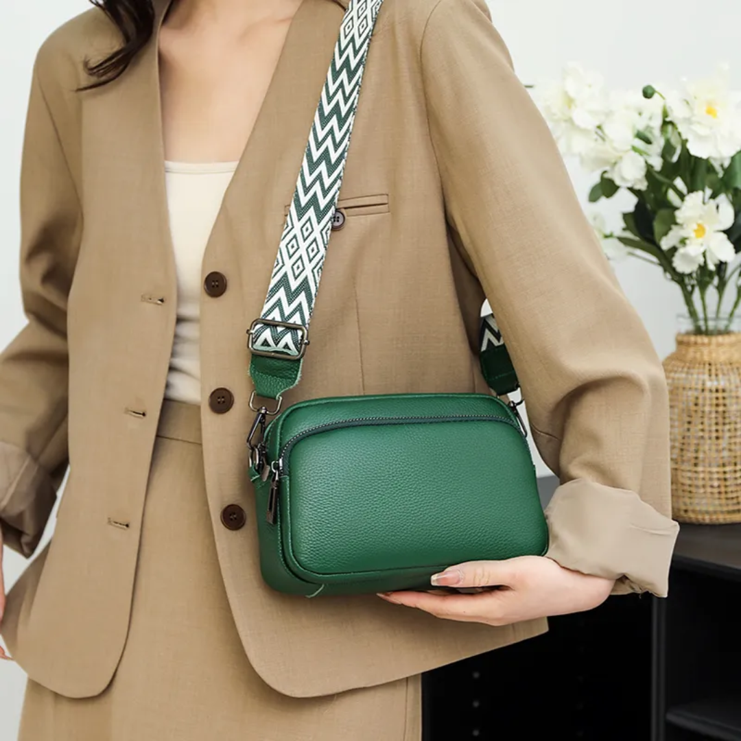 Carrie - Modern Leather Messenger Bag
