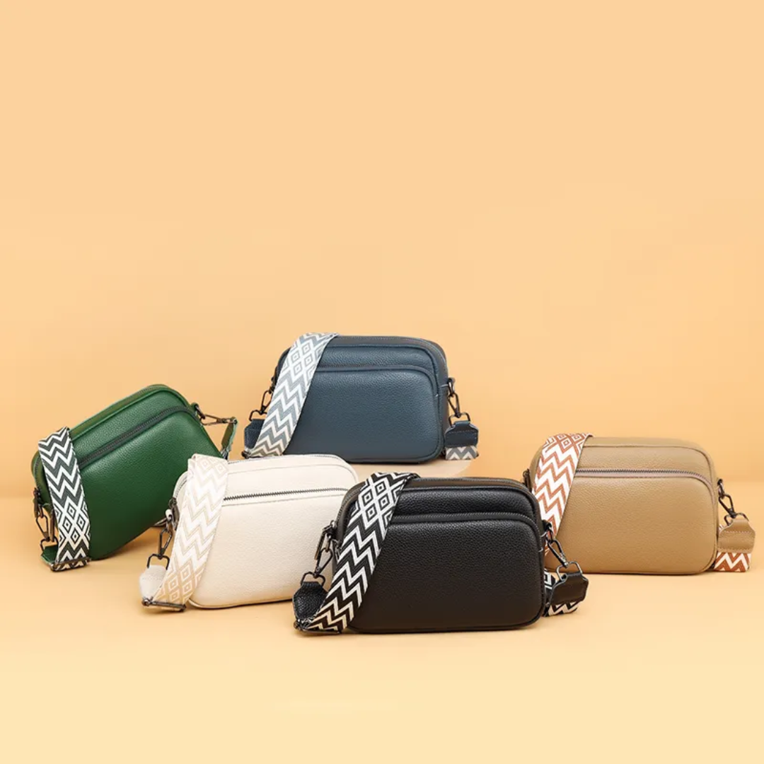 Carrie - Modern Leather Messenger Bag