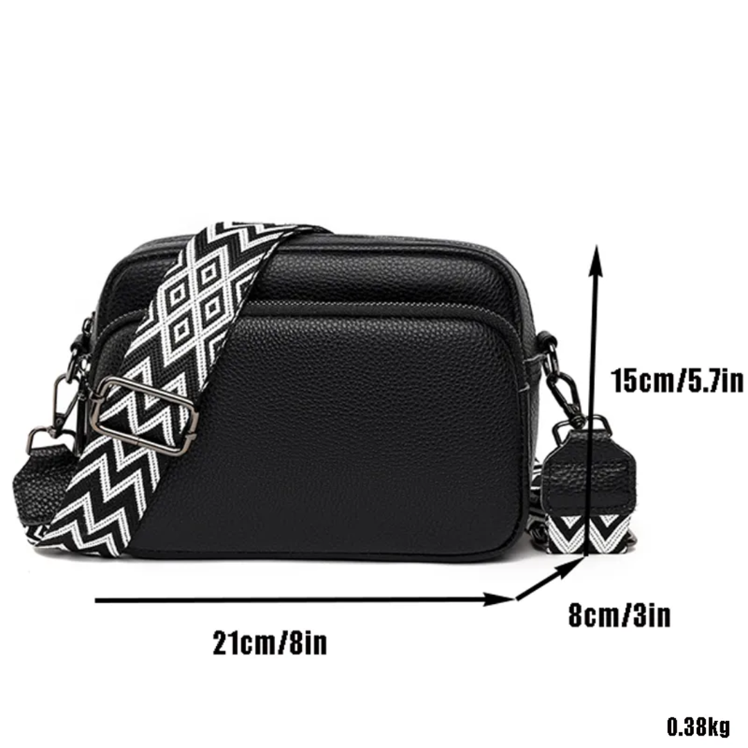 Carrie - Modern Leather Messenger Bag