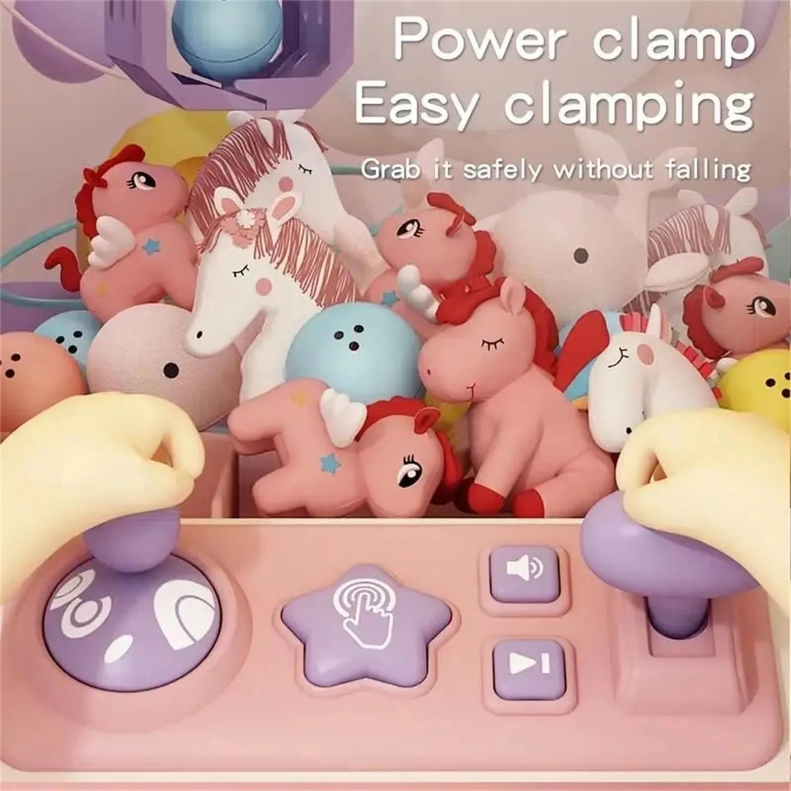 Grab & Fun - Mini Claw Machine Toy with Lights and Sound