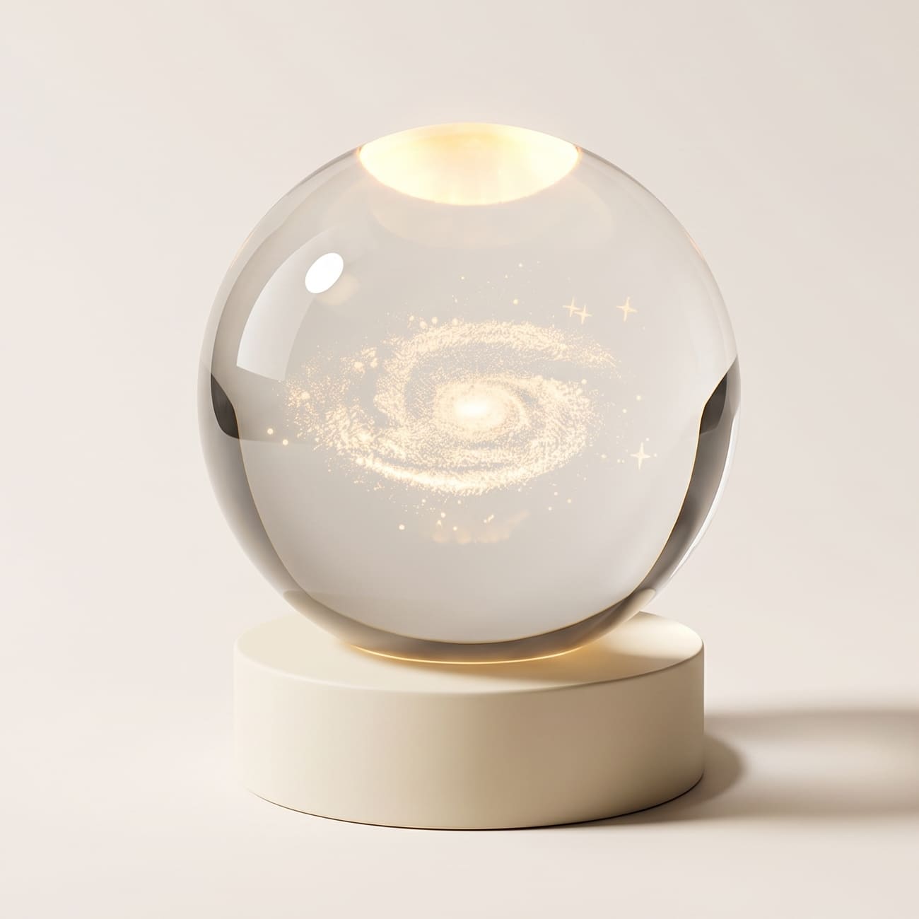 CelestiaSphere | Enchanting 3D Engraved Crystal Decorative Lamp 1