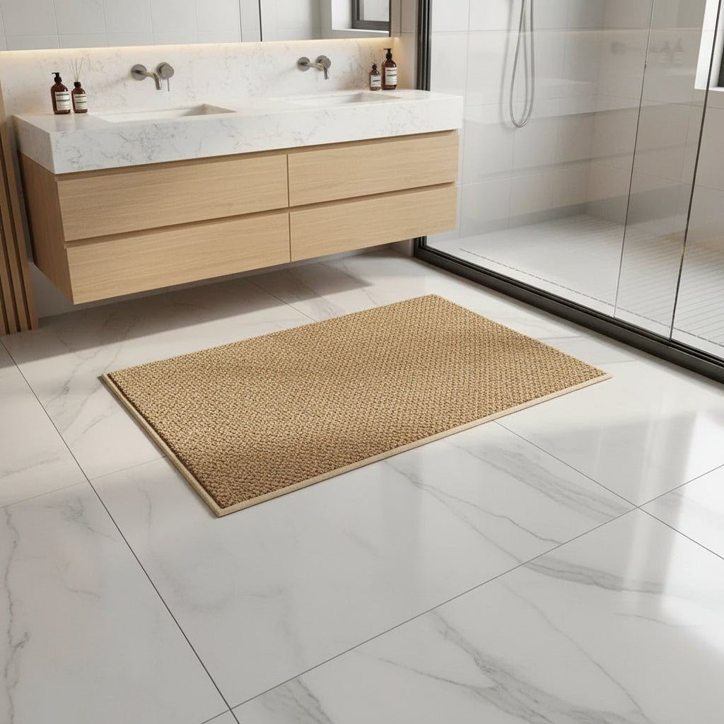 Chic Outdoor Doormat | Absorbent Fabric with Geometric Design | Stylish Welcome Mat for Modern Entrances 3