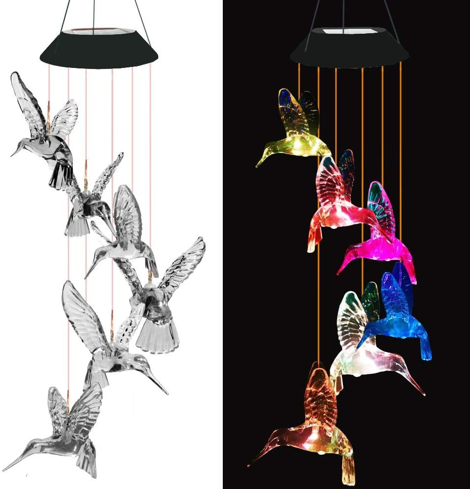 EnchantedGlow - Solar LED Hummingbird Garden Light