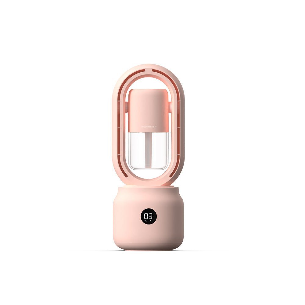 CoolBreeze | Portable Fan with Humidifier & Ambient Lighting | Compact Design for Comfort 0
