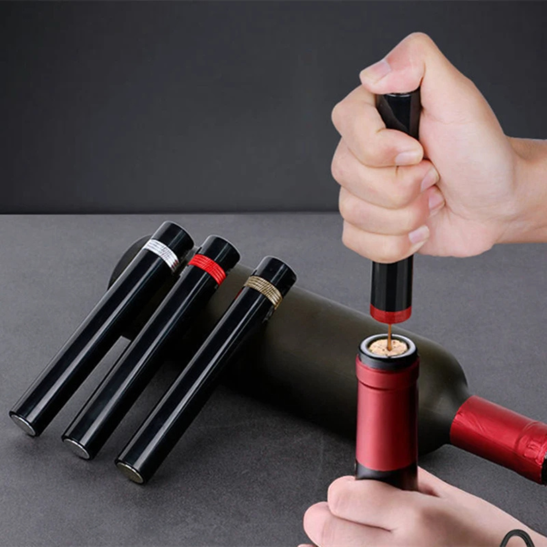 CorkMaster | Air Pressure Wine Bottle Opener with Ergonomic Handle | Quick and Effortless Cork Removal 1
