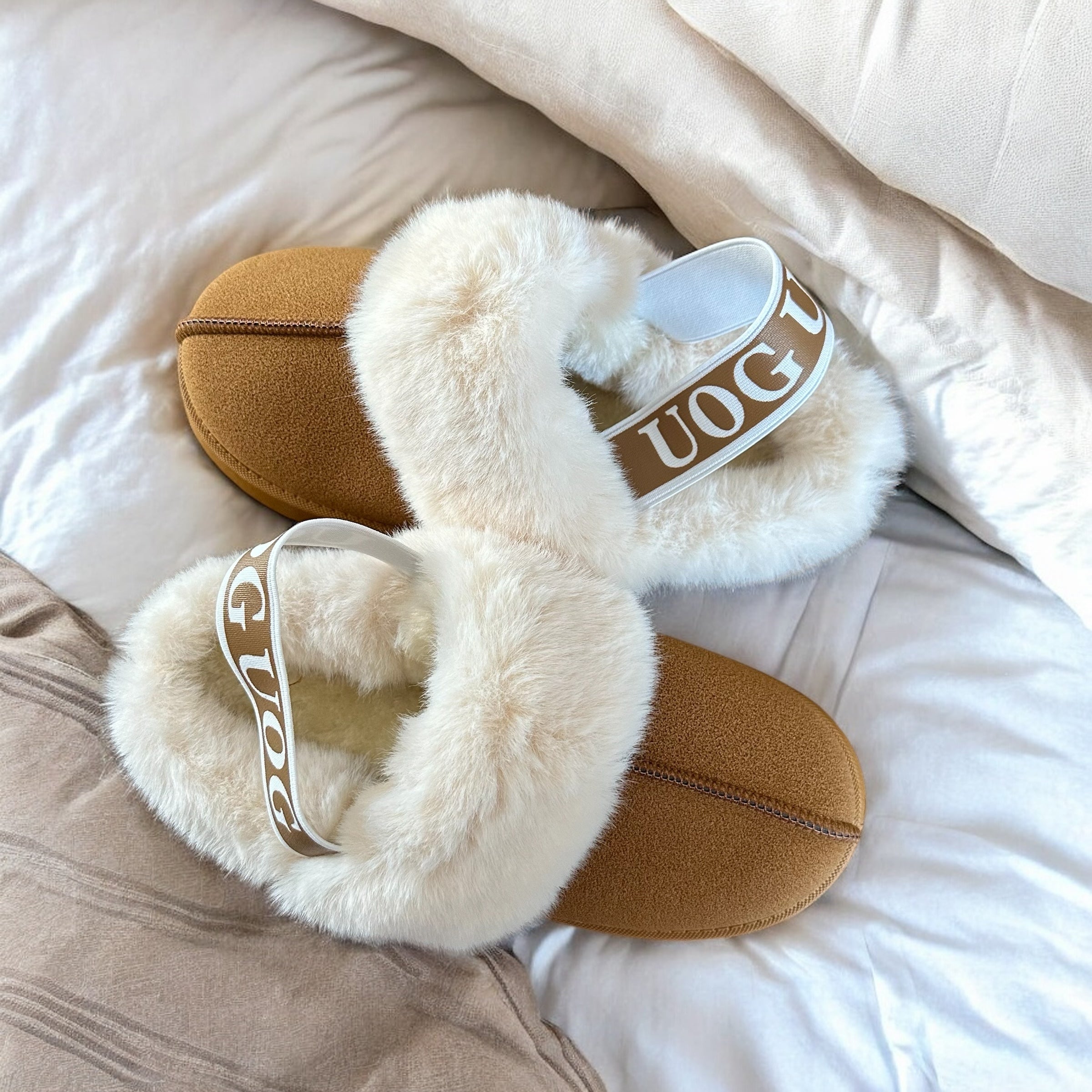 Cozy Plush Fur-Lined Slippers - Comfortable Slip-On Footwear for Autumn and Winter 4