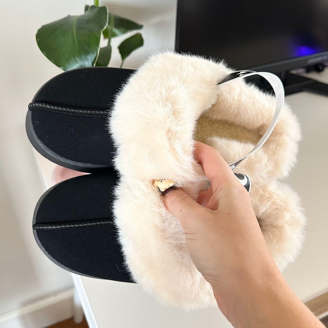 Cozy Plush Fur-Lined Slippers - Comfortable Slip-On Footwear for Autumn and Winter 5