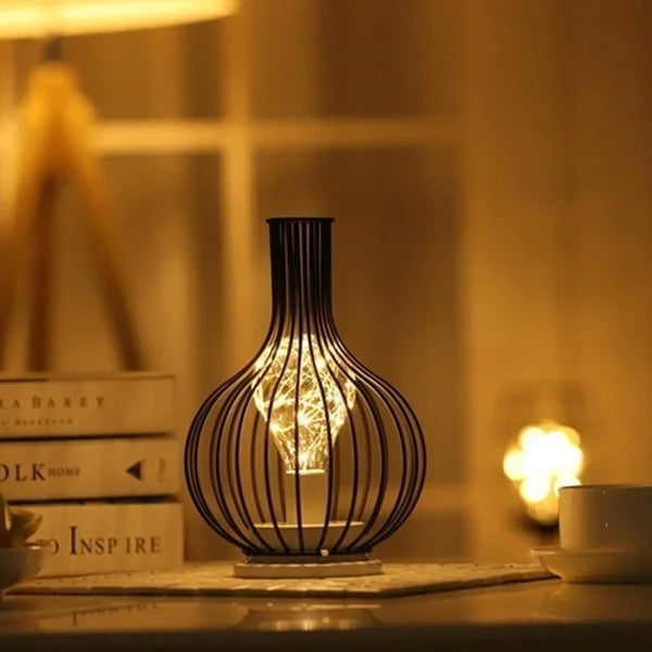 Retro Hollow Minimalist Table Lamp