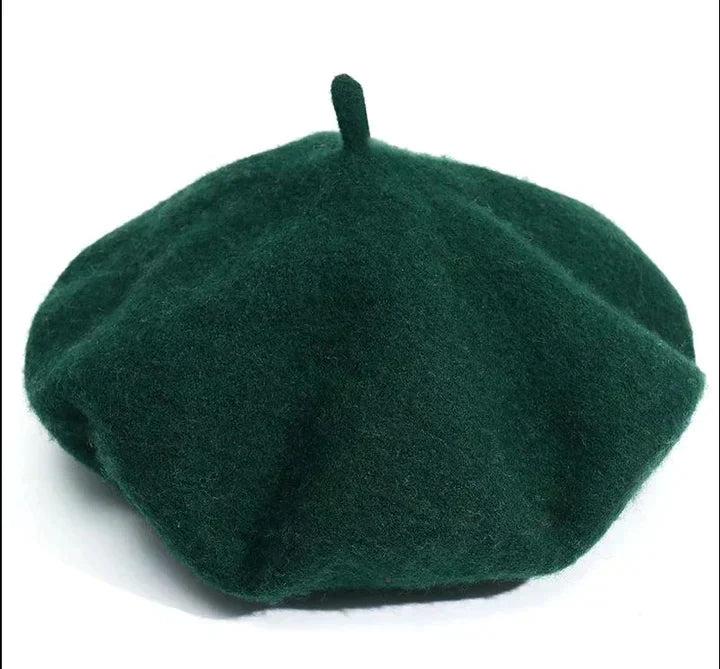 WoolCharm Beret – Luxe 100% Wool Winter Beret