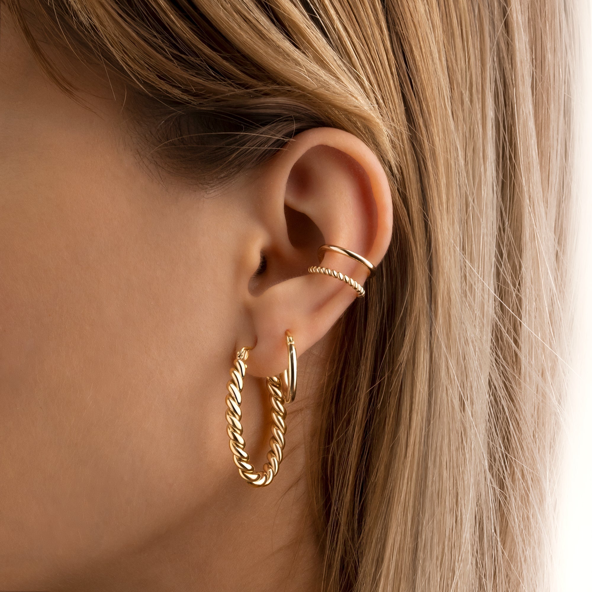 Fleur - Braided Hoop Earrings for Women