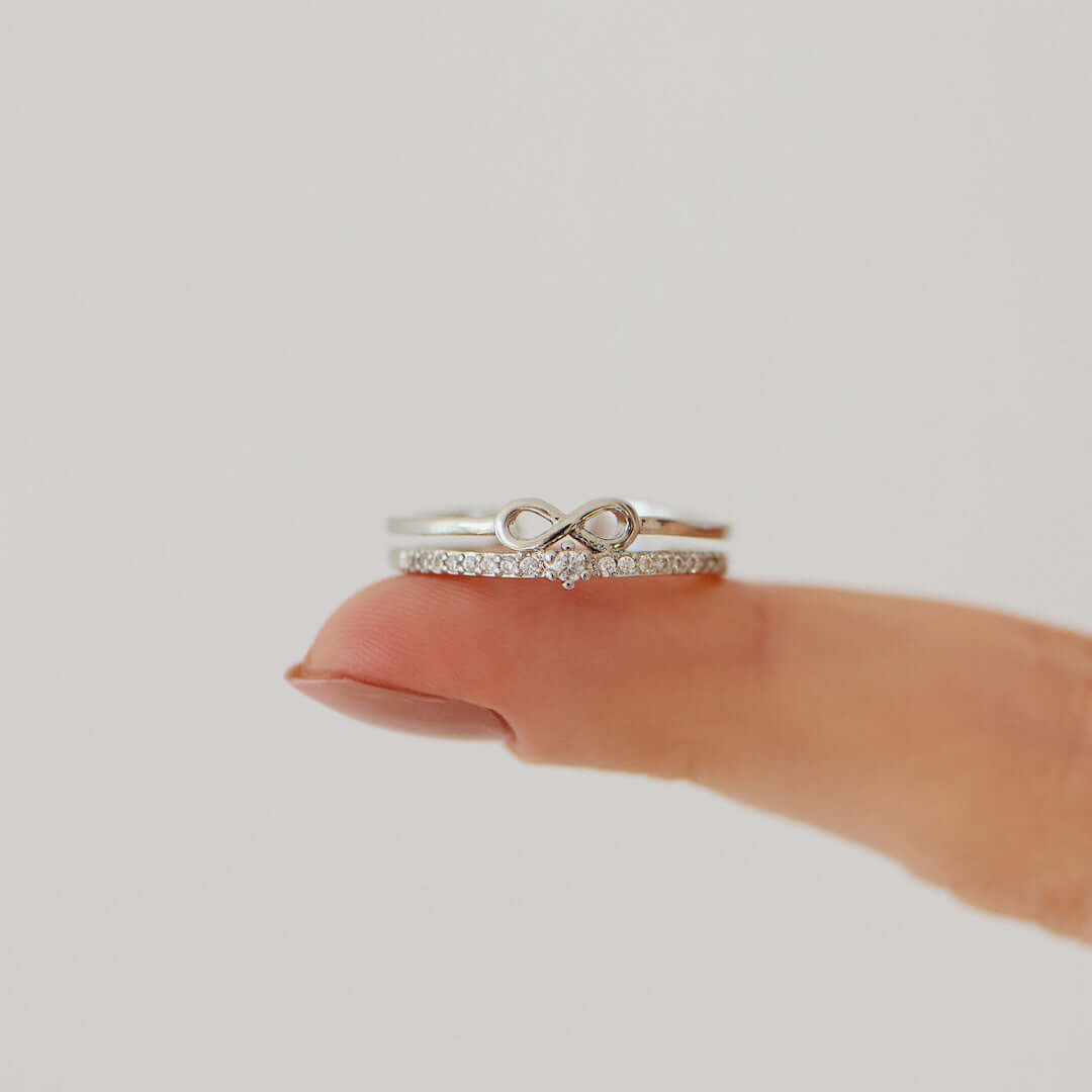 EndlessLove - Eternity Ring with Pave Stones