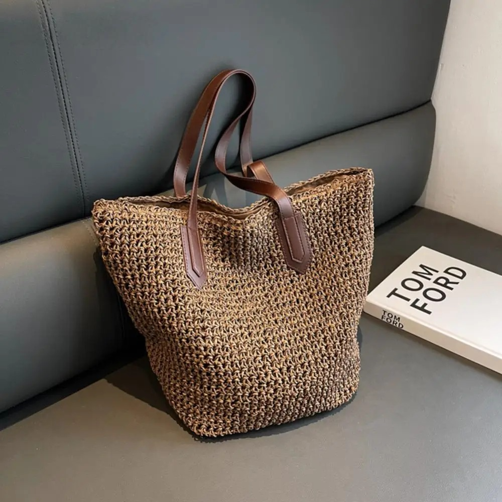 SunWeave Bag - Woven Bohemian Straw Shoulder Bag
