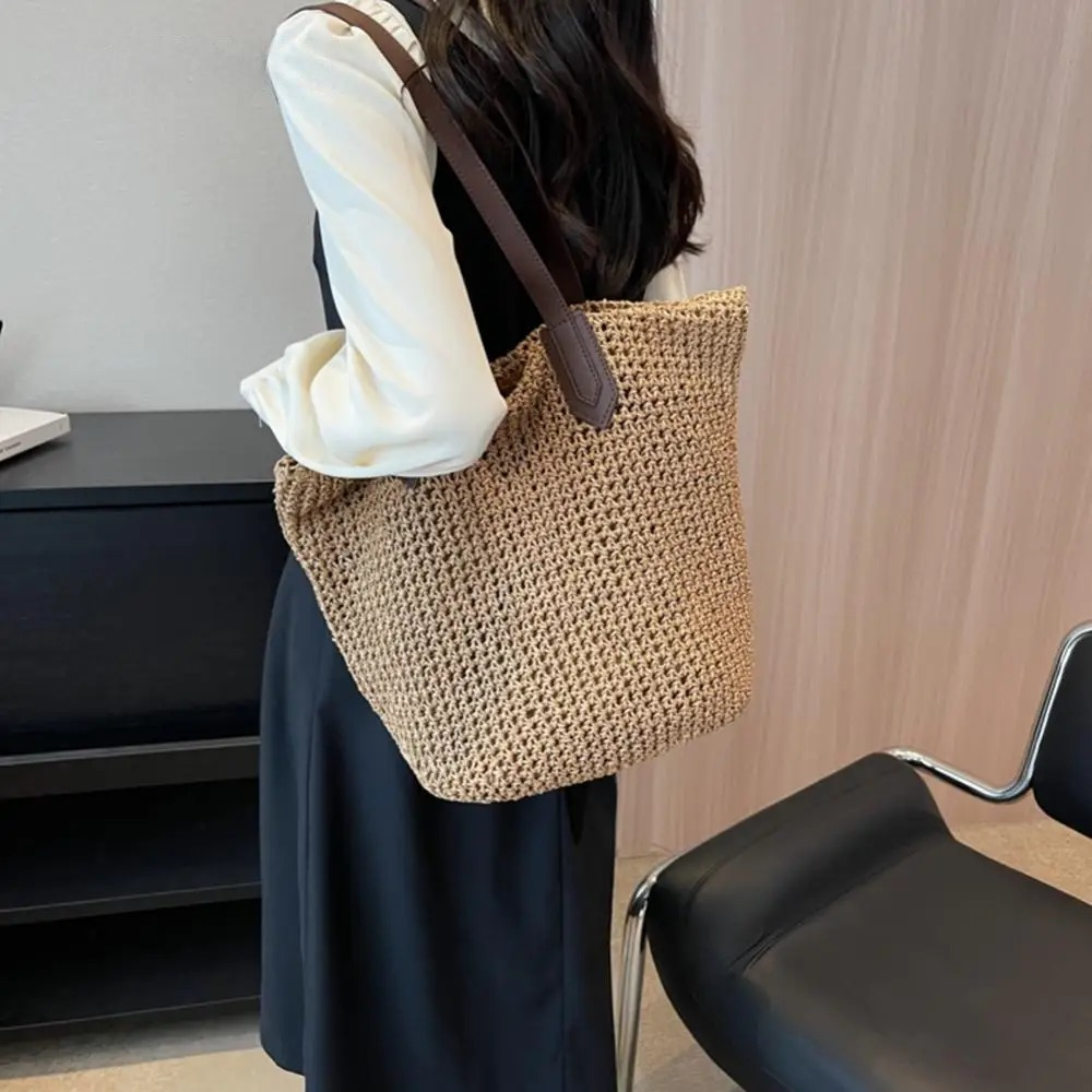 SunWeave Bag - Woven Bohemian Straw Shoulder Bag