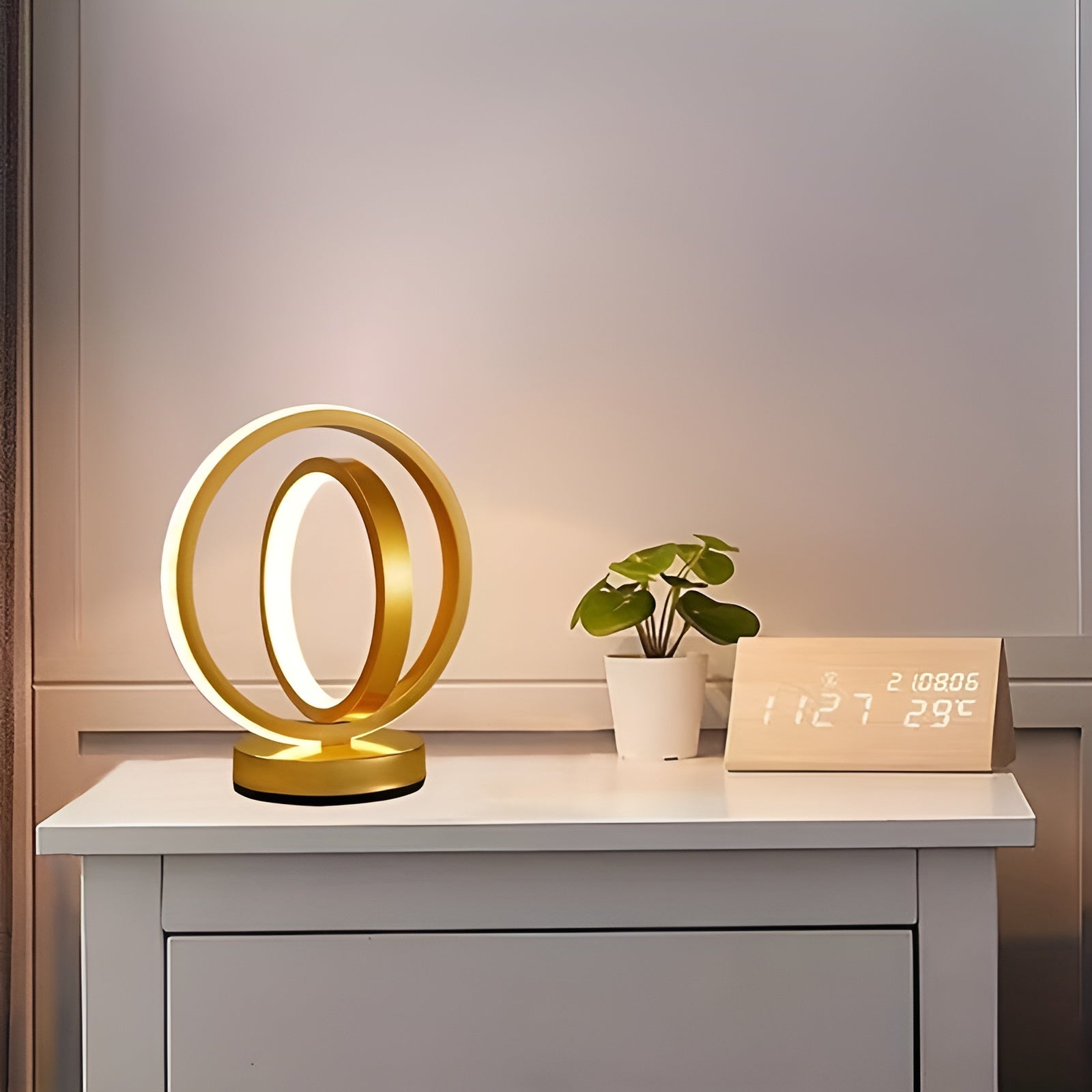 Dimmable Metal Desk Lamp - Modern USB Table Light
