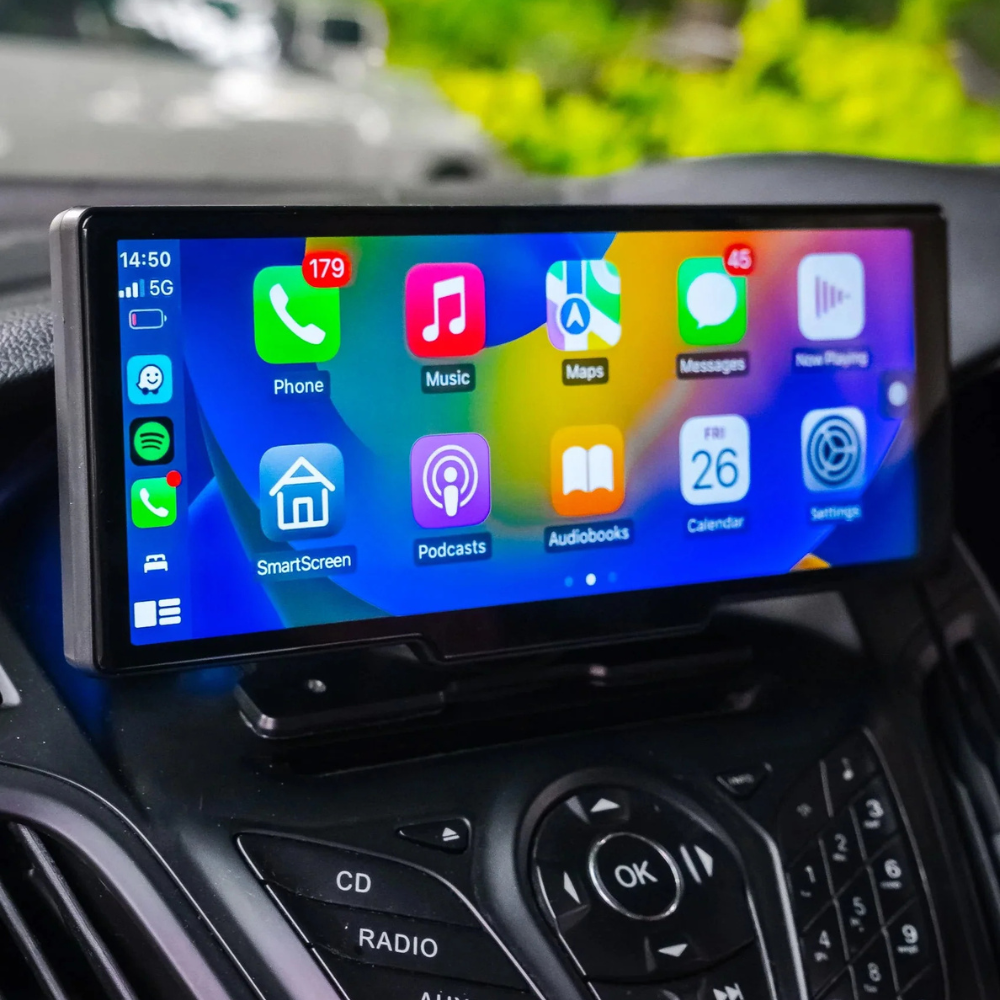 DriveOne | Apple CarPlay Screen with 4K Dashcam & Waterproof Camera | Universal Smart Display for Enhanced Driving Experience 1