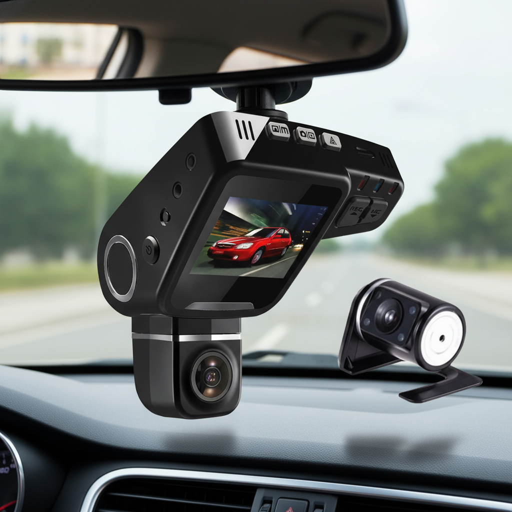Dual Lens Dash Cam for Car with 170-Degree Wide Angle | Full HD Recording for Enhanced Road Safety 0
