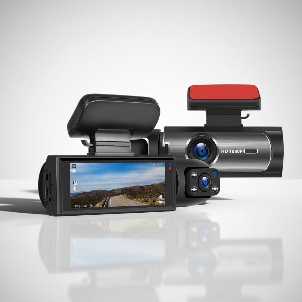 Dual Lens Dashcam | Full HD Recording with Motion Detection | Essential Safety for Every Drive 0