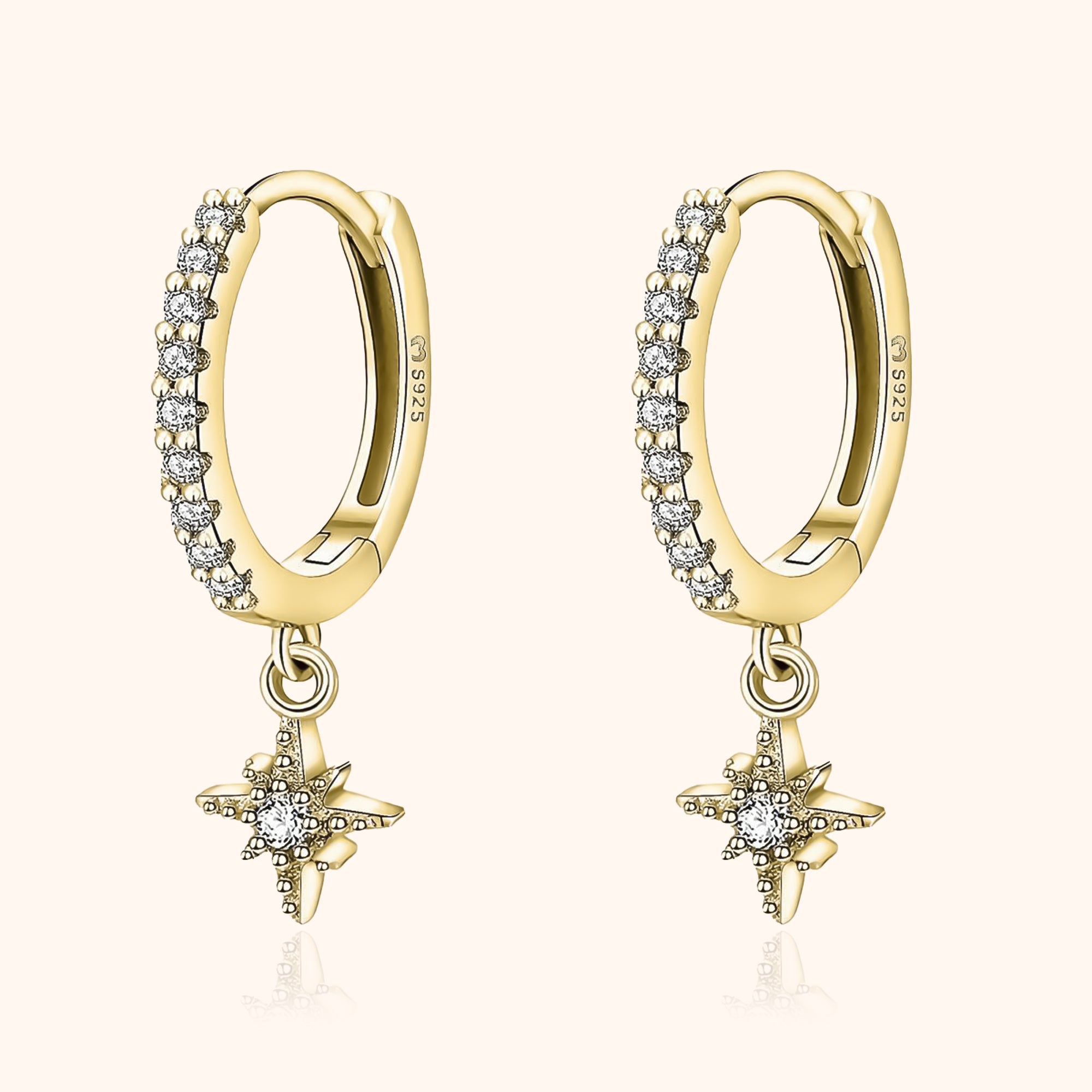Celestia - Star Galaxy Hoop Earrings for Women