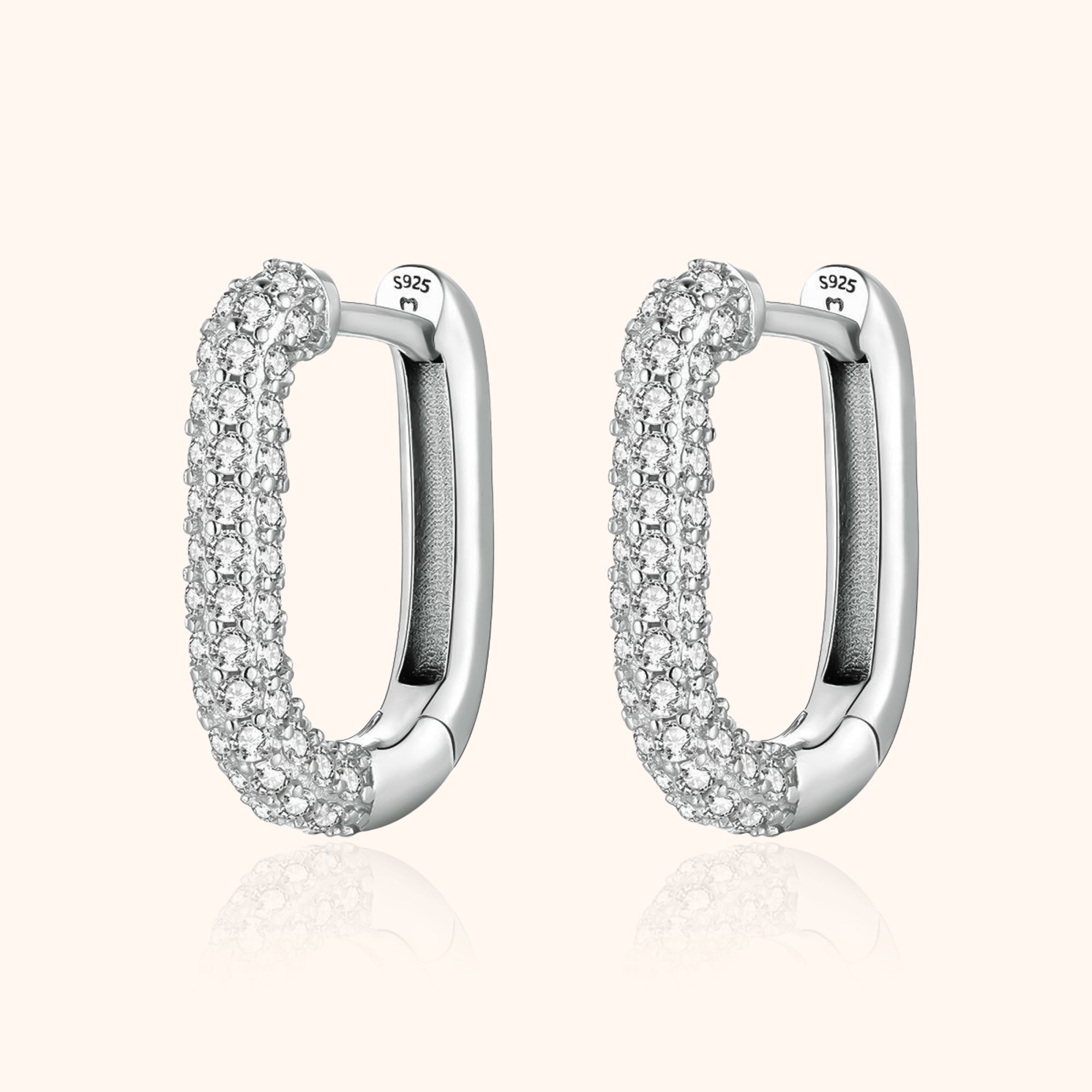 Lucienne - Sparkling Zirconia Hoops for Women