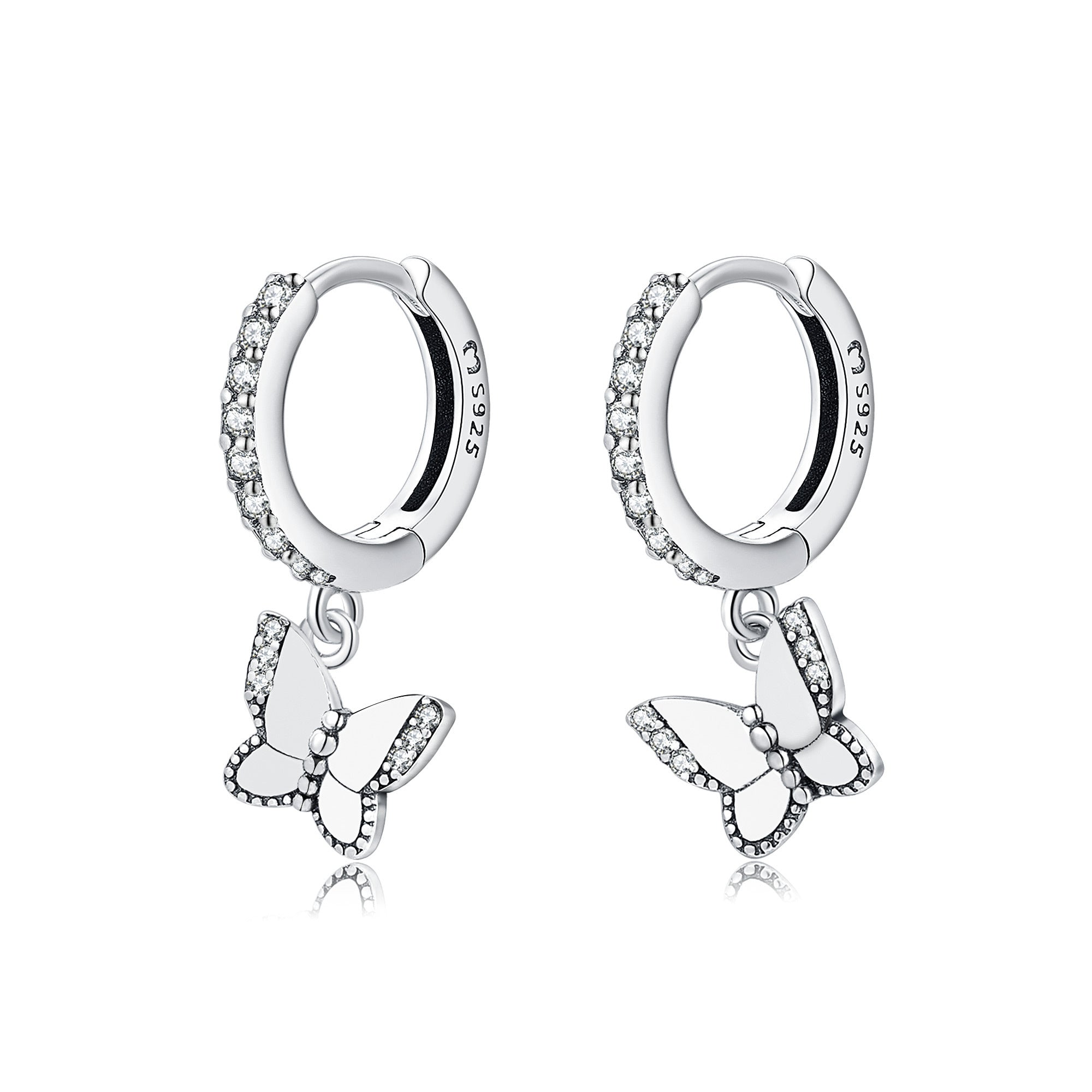 Lyrielle - Sparkling Butterfly Earrings for Women