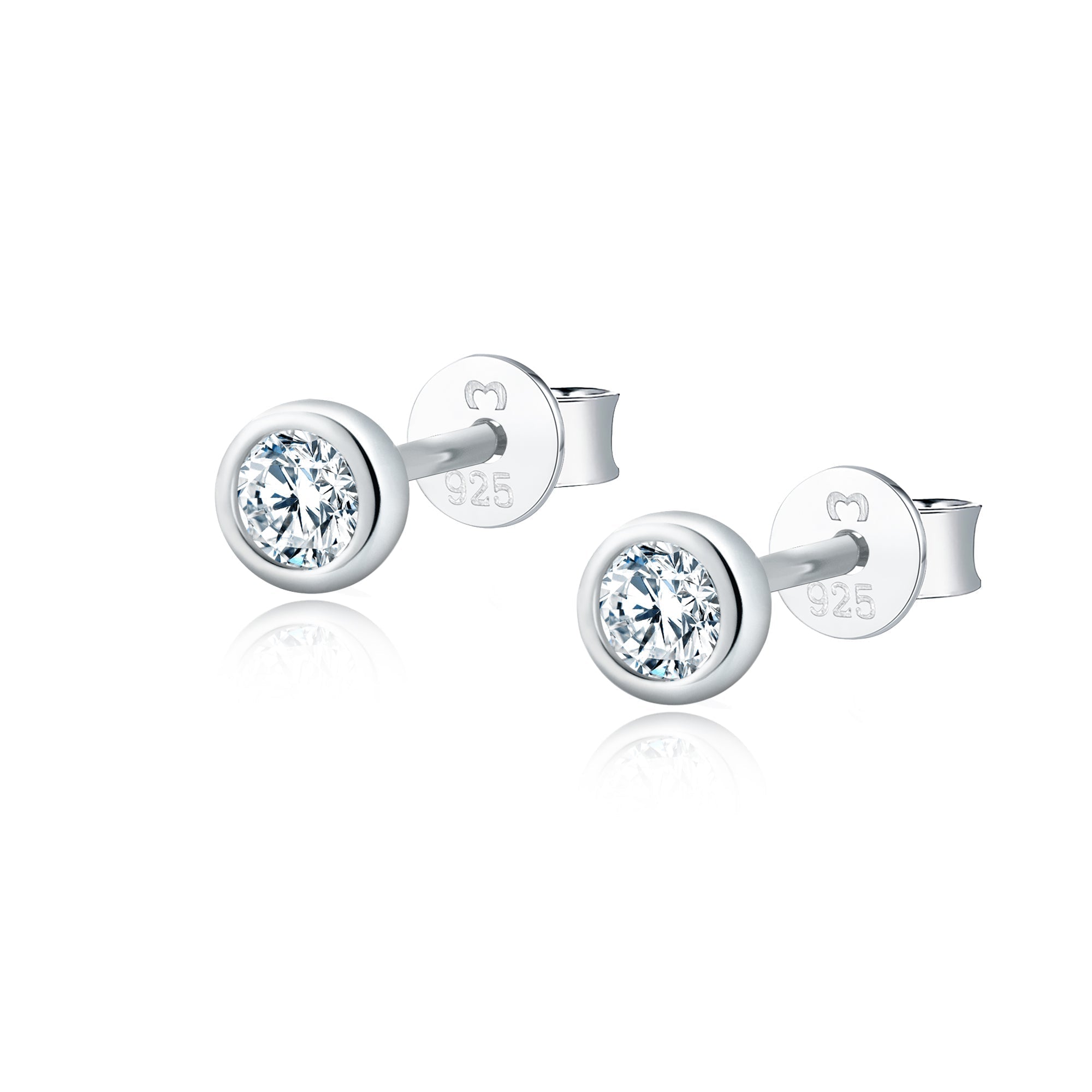 Amira - Compact Zirconia Hoop Earrings for Women