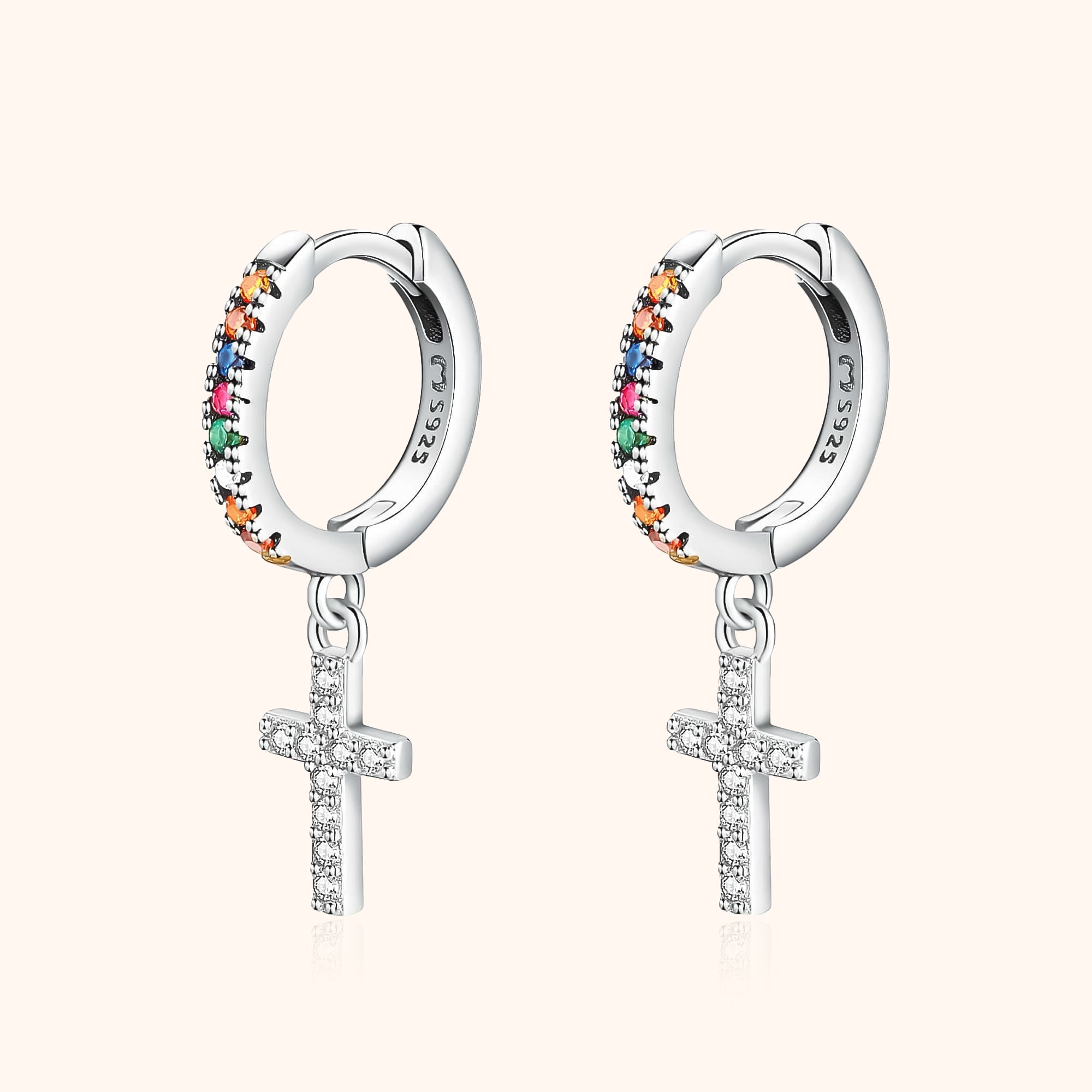 Aurora - Cross Zirconia Earrings for Women