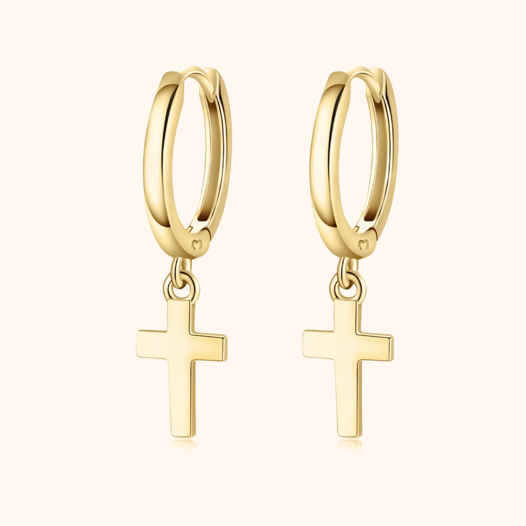 Aurelia - Elegant Cross Drop Earrings