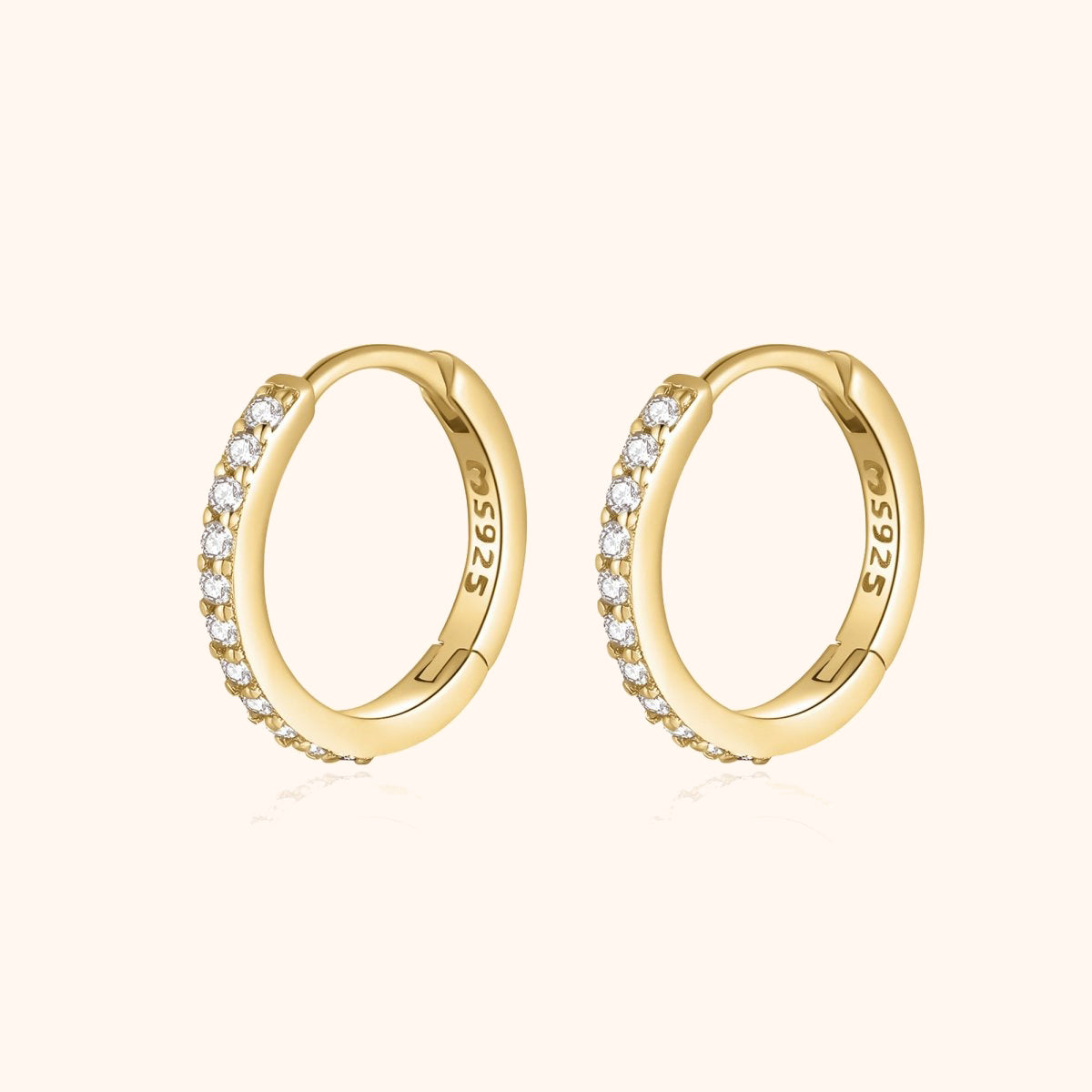 Iriana - Sparkling Zirconia Hoops for Women