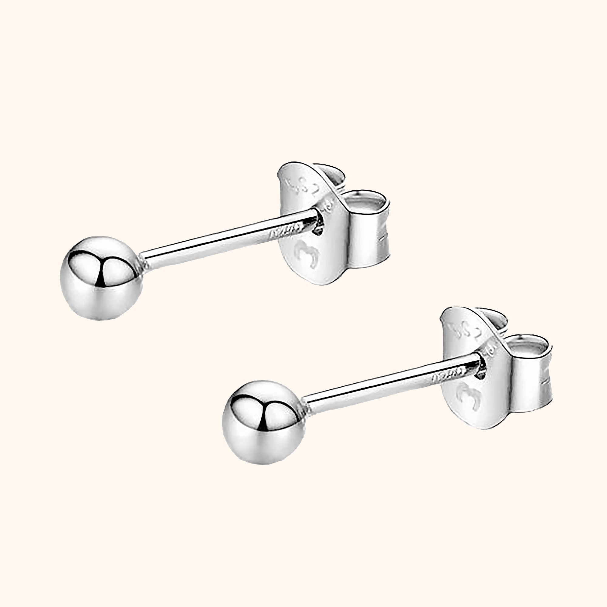 Lunara - Minimalist Silver Stud Earrings