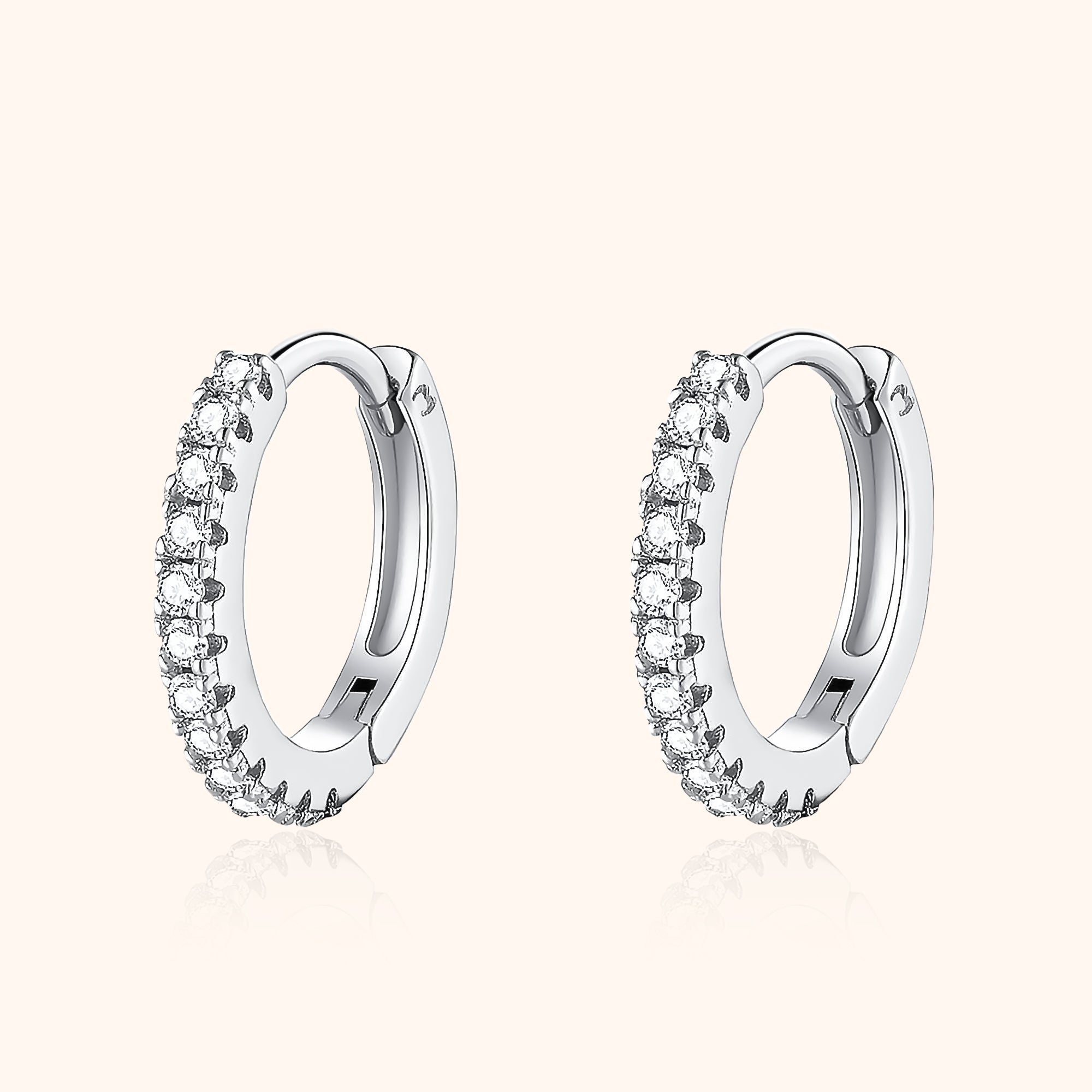 Aurina - Zirconia Hoop Earrings for Women
