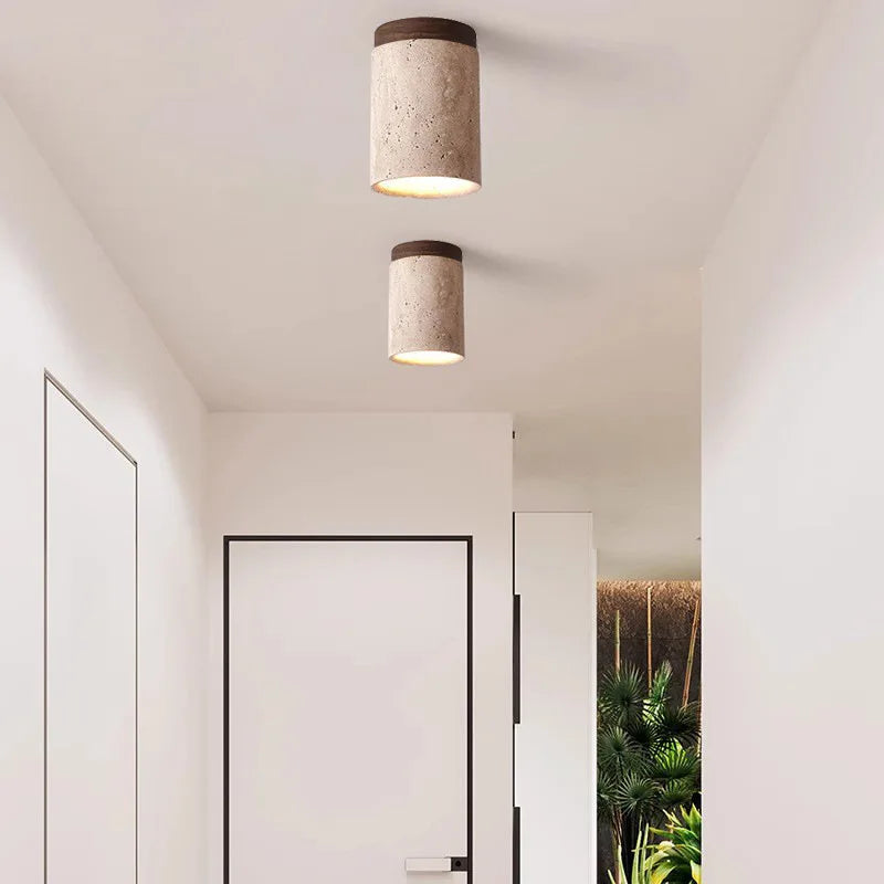 ÉclatPierre | LED Recessed Lamp with Travertine Finish | Soft Lighting for Cozy Interiors 3
