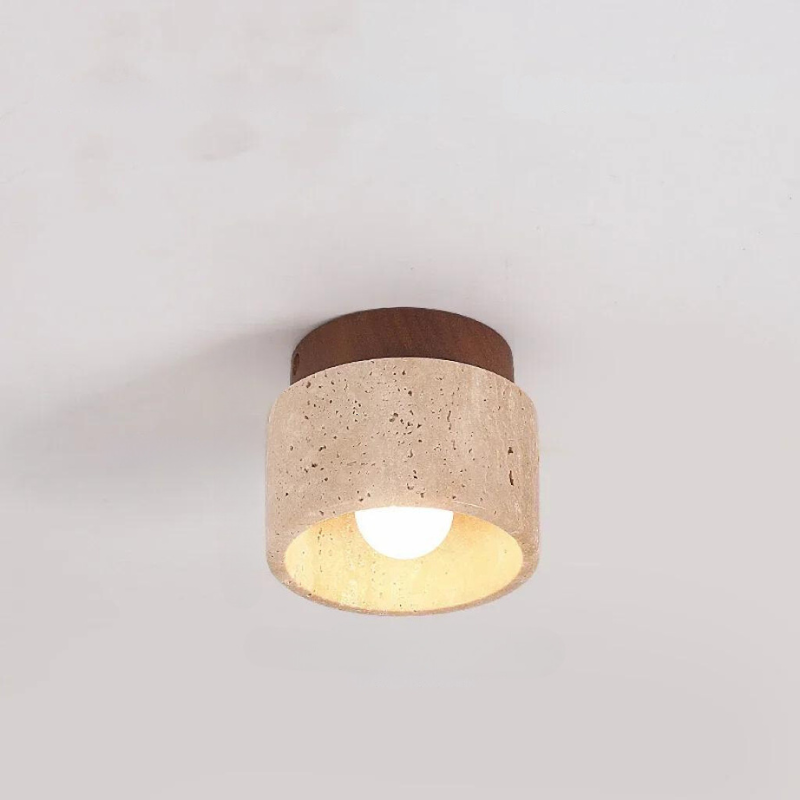 ÉclatPierre | LED Recessed Lamp with Travertine Finish | Soft Lighting for Cozy Interiors 6