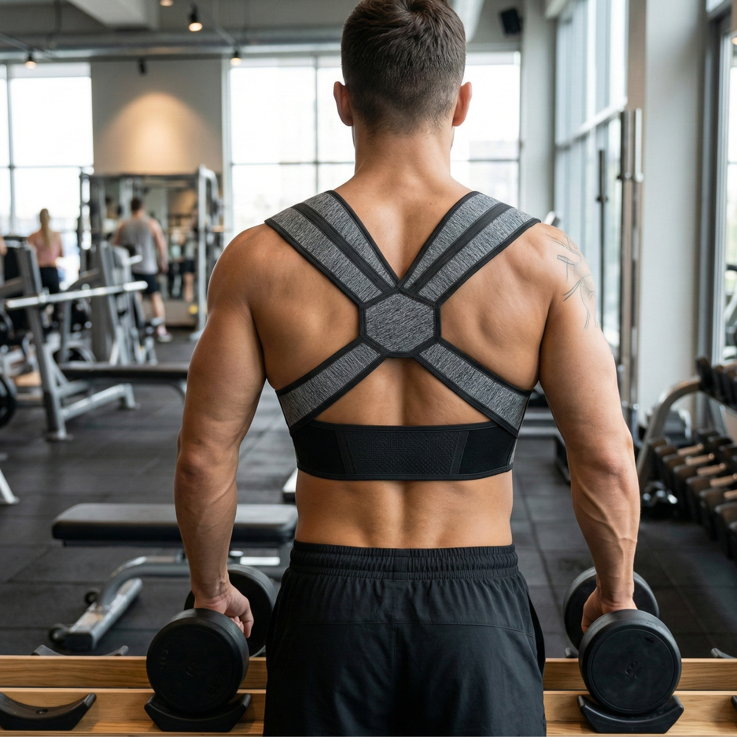 Eco-Friendly Posture Corrector - Adjustable Bamboo Back Support for Enhanced Comfort 0