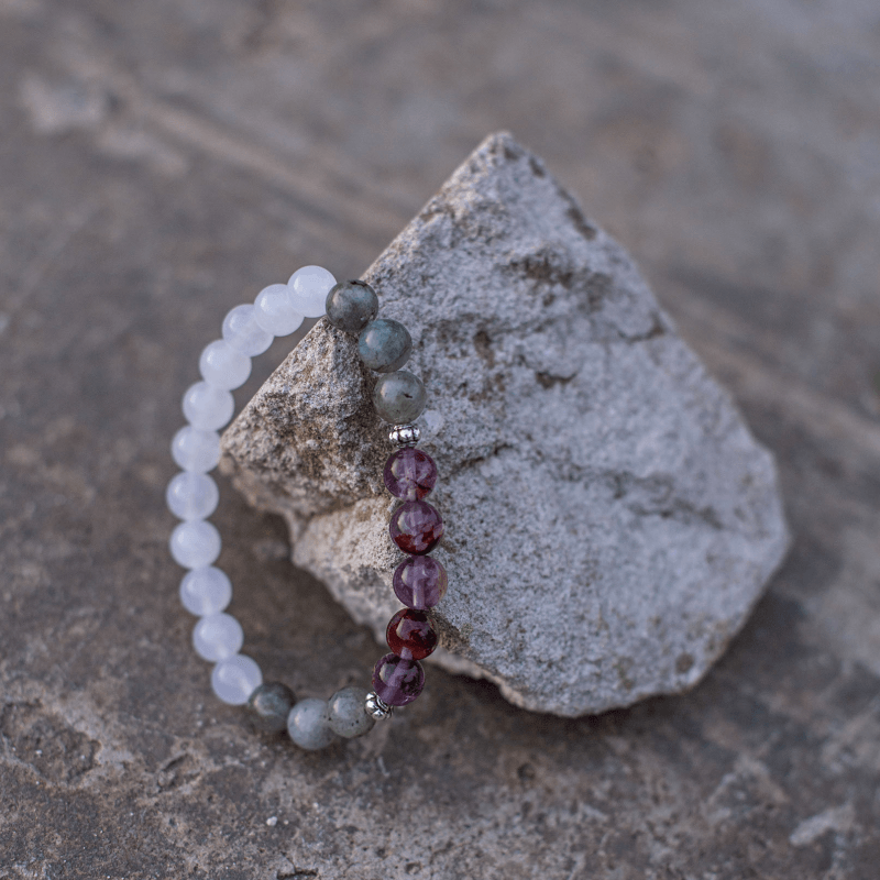 Seraphine Mala - Labradorite, Jade & Amethyst Beads