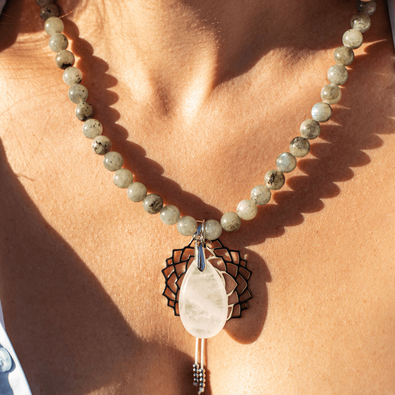 Seraphine Mala - Labradorite, Jade & Amethyst Beads