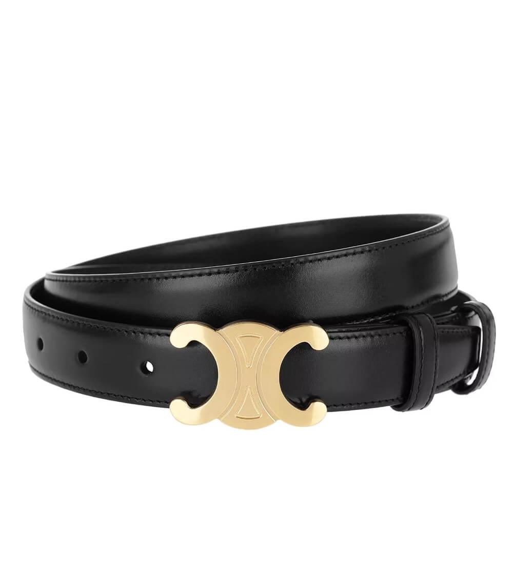 EleganceBelt | PU Leather Women's Belt with Gold Accents | Adjustable Fit for Versatile Style 1