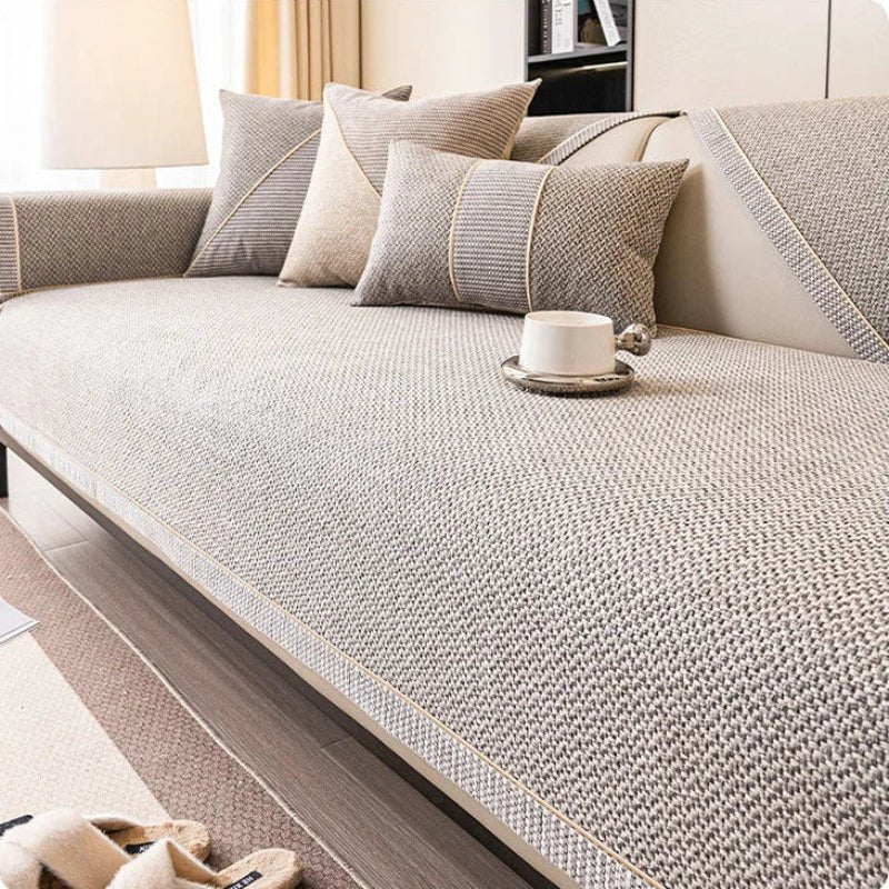 Elegant Cotton-Linen Sofa Cover with Non-Slip Design | Breathable Protection for Comfort and Style 6