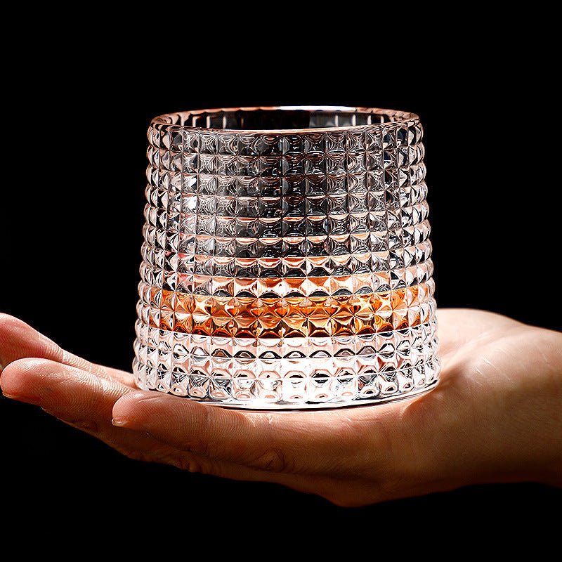 Elegant Crystal Whiskey Glass | Rotating Design for Optimal Aeration | Perfect Gift for Connoisseurs 1
