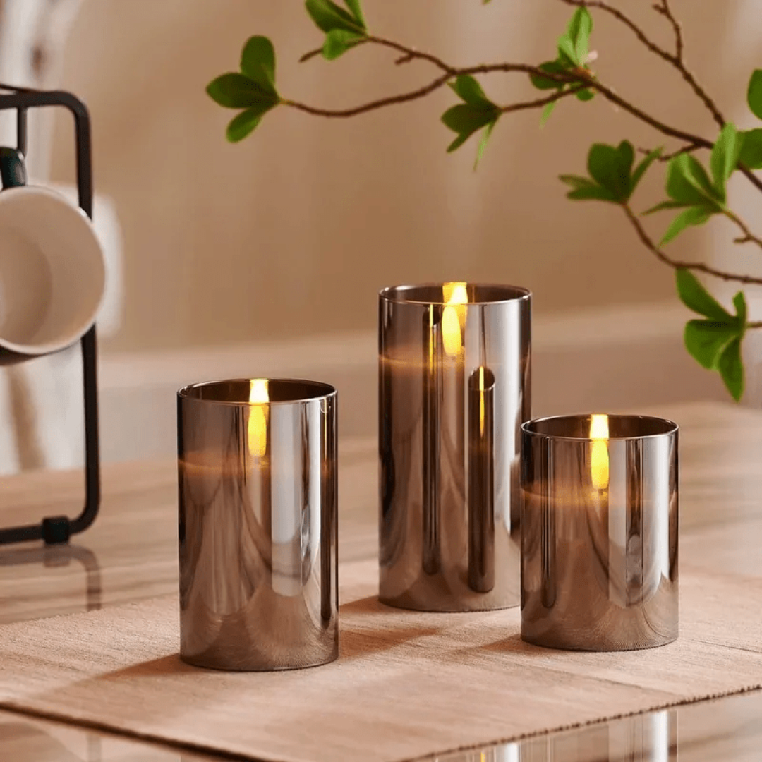 Elegant LED Candle Set | Flickering Flame Candles with Remote Control | Safe Ambiance for Home Decor 4