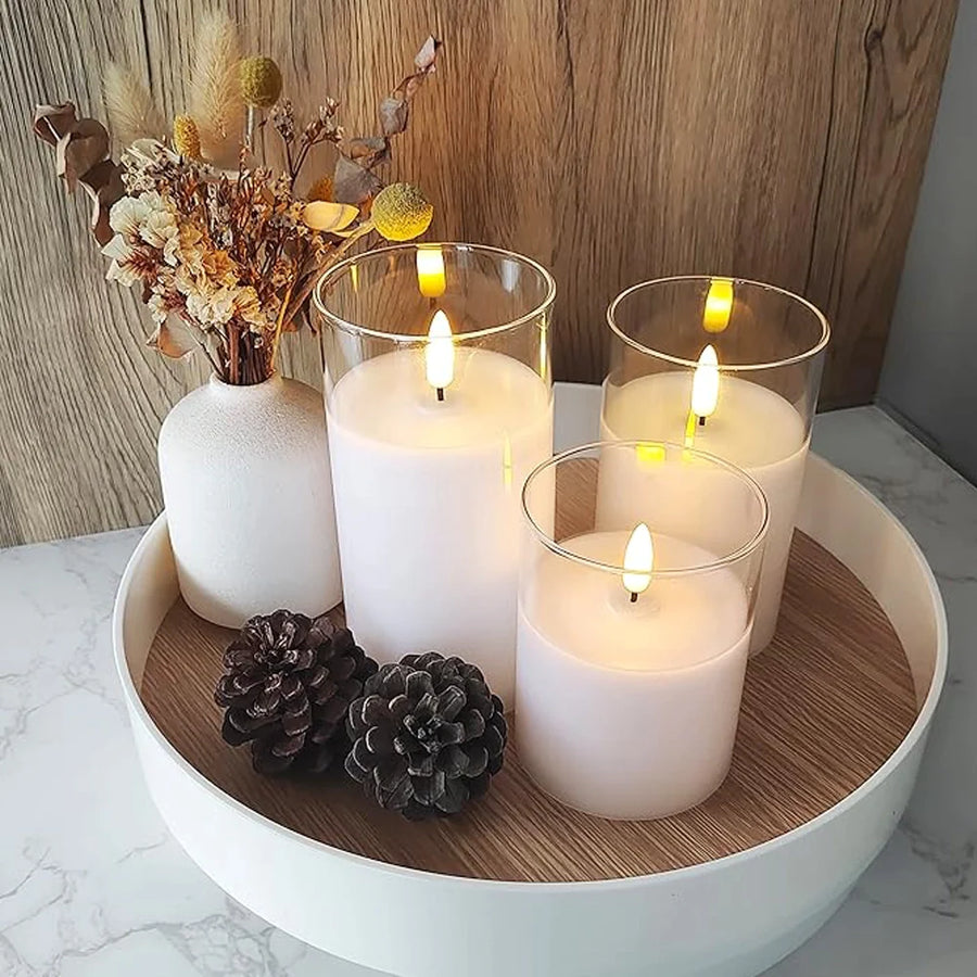 Elegant LED Candle Set | Flickering Flame Candles with Remote Control | Safe Ambiance for Home Decor 6