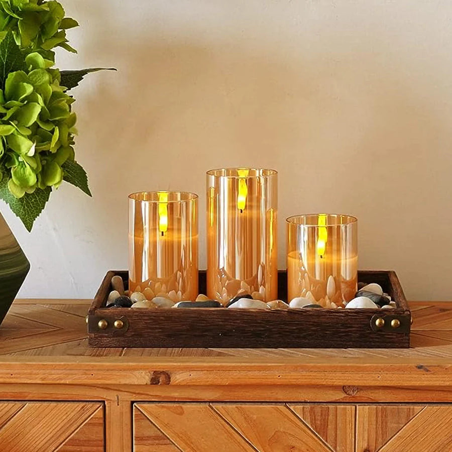 Elegant LED Candle Set | Flickering Flame Candles with Remote Control | Safe Ambiance for Home Decor 7