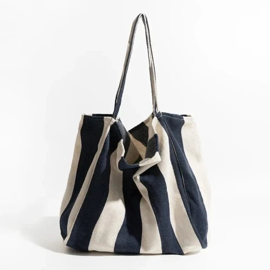 Elegant Striped Tote Bag with Comfortable Straps | Stylish Accessory for Everyday Use 12