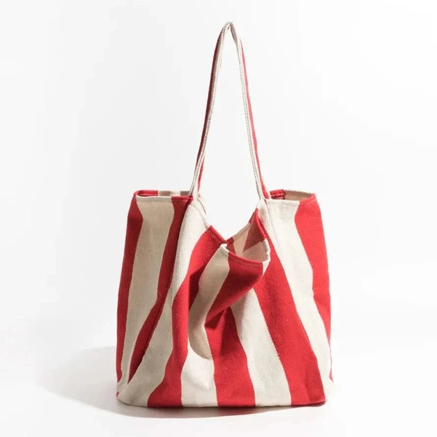 Elegant Striped Tote Bag with Comfortable Straps | Stylish Accessory for Everyday Use 9