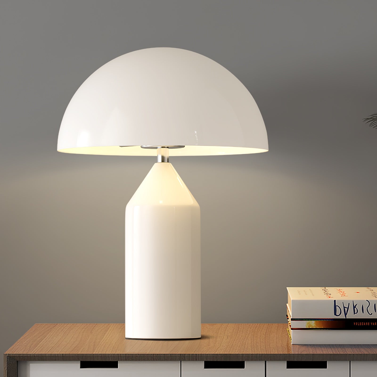 Elegant Table Lamp | Geometric Design with Dimmable Feature | Versatile Bedside or Desk Lighting for Home and Office 1